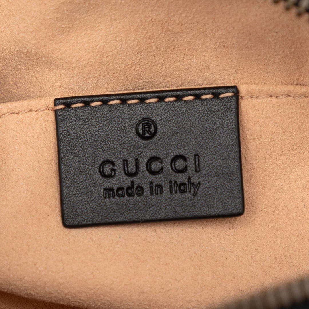 GG Marmont Matelasse Sac ceinture Cuir de veau Noir