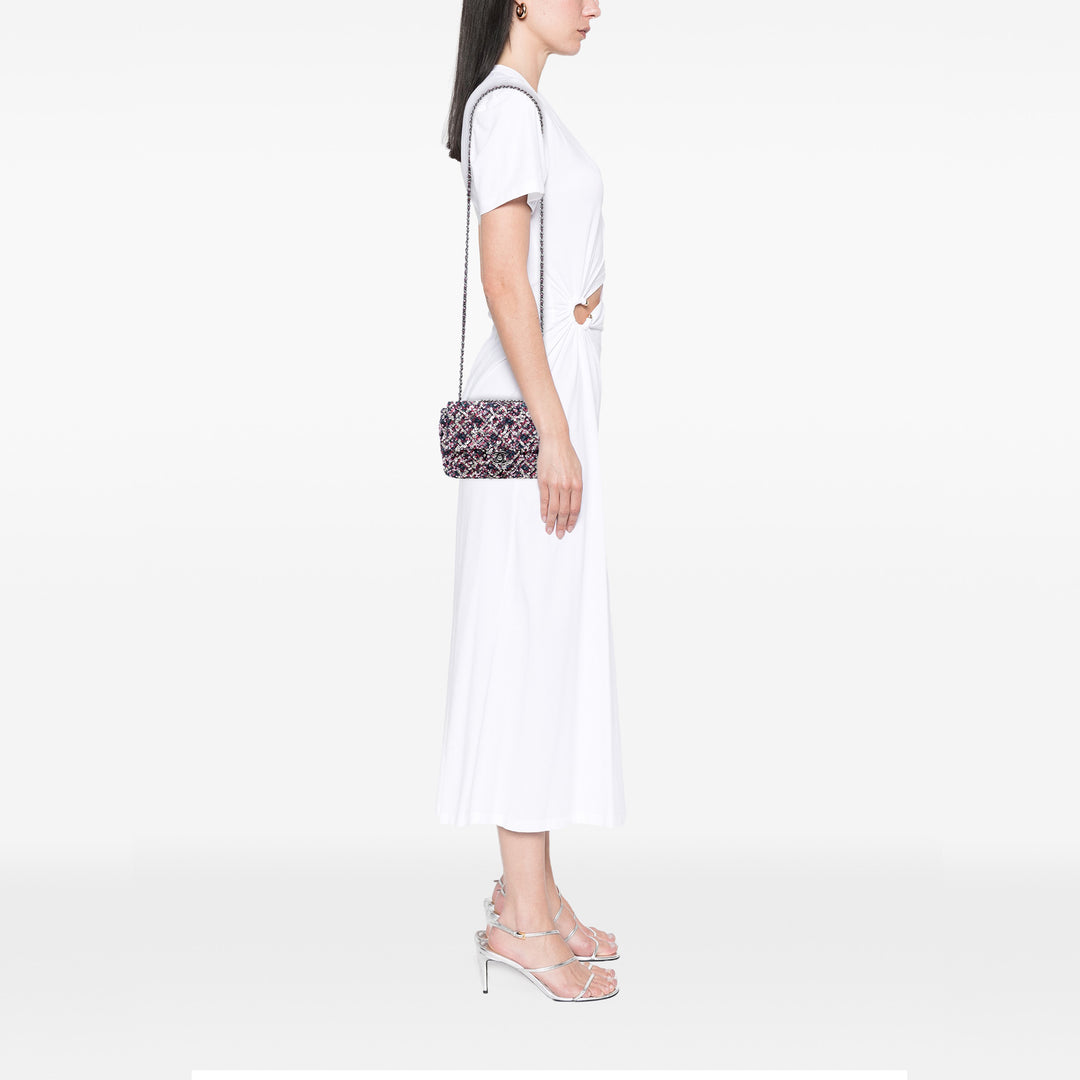 Chanel CC Matelassé Cuir d’agneau Sequins Simple rabat