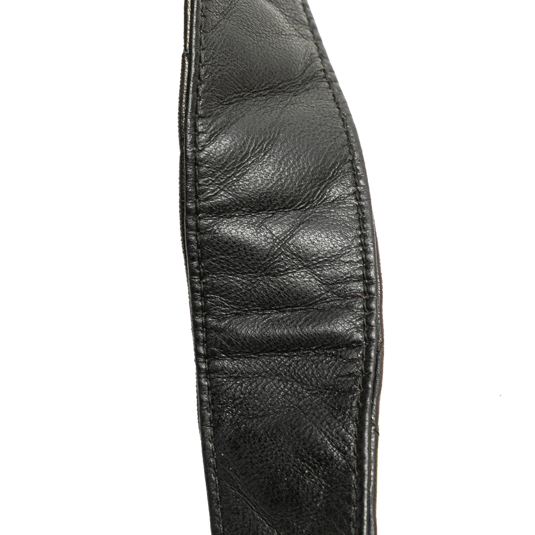 CC Quilted Lambskin Tassel Crossbody Black - Gaby Paris