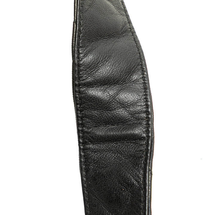 CC Quilted Lambskin Tassel Crossbody Black - Gaby Paris