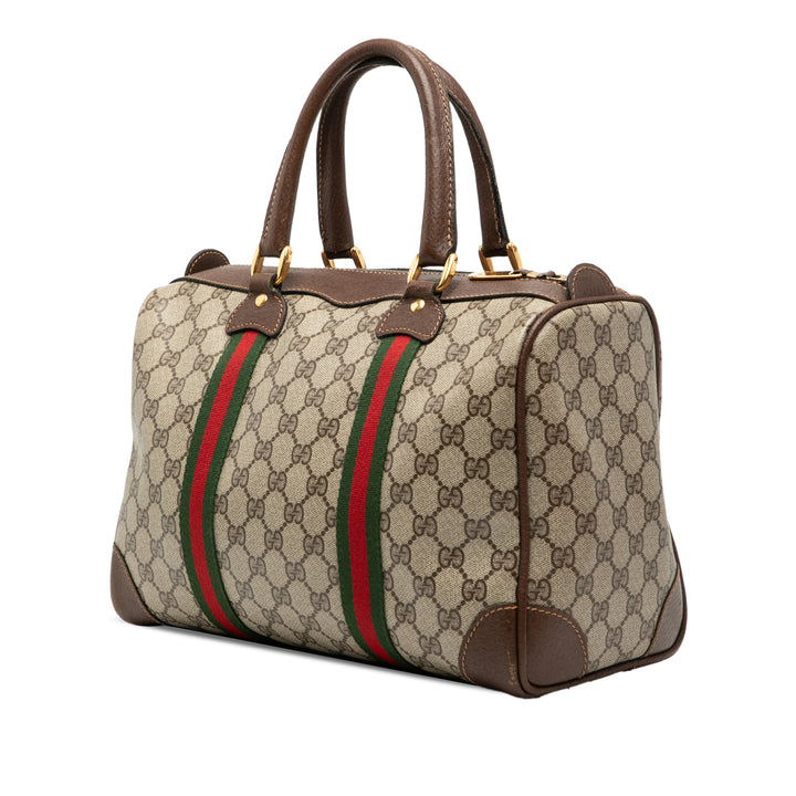 Gucci GG Supreme Web Boston Sac