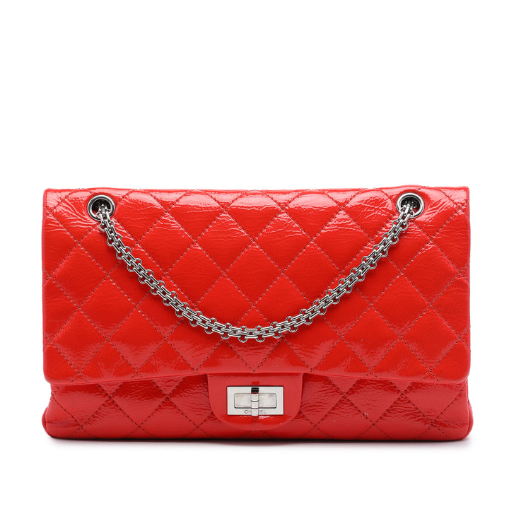 Matelassé froissé Reissue 2.55 Double rabat 227 Rouge