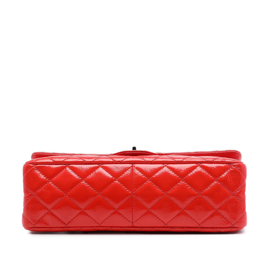 Matelassé froissé Reissue 2.55 Double rabat 227 Rouge