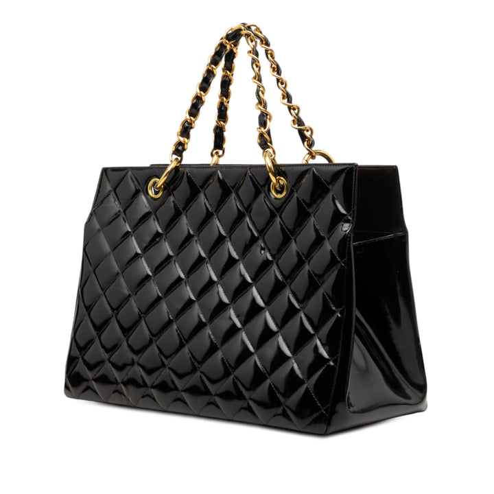 Chanel Grand CC Cuir verni Timeless Shopping Cabas