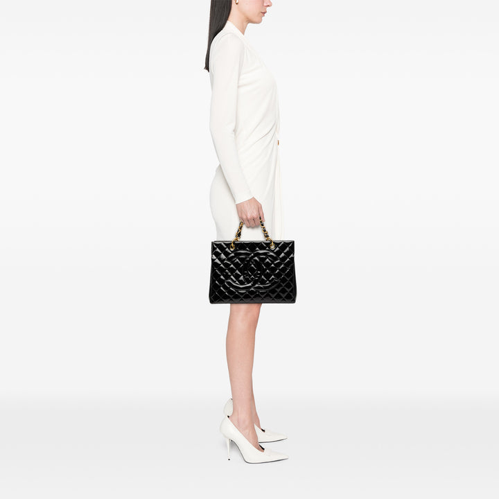 Chanel Grand CC Cuir verni Timeless Shopping Cabas