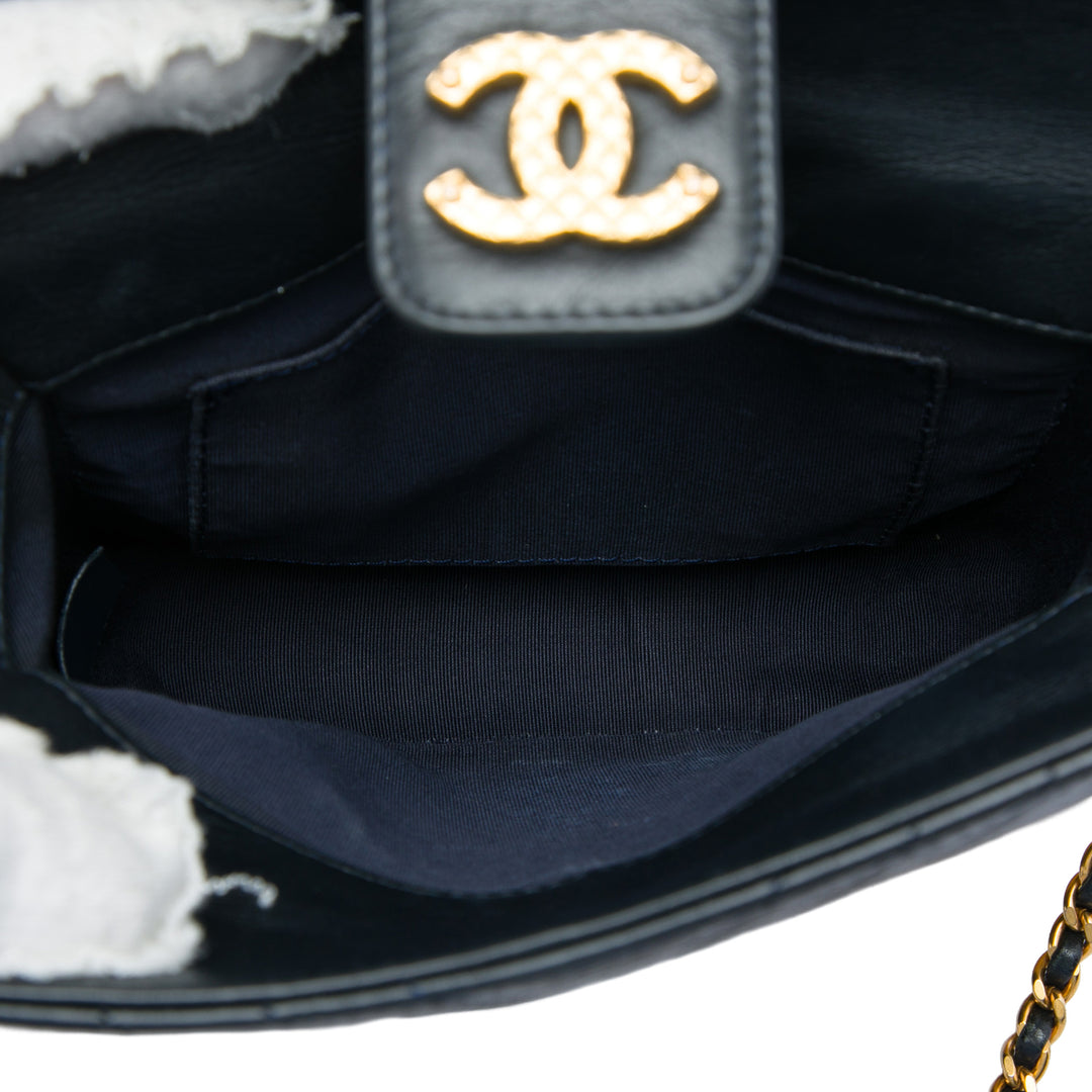 Chanel CC Chevron Cuir de veau Rock The Corners Minaudiere Sac