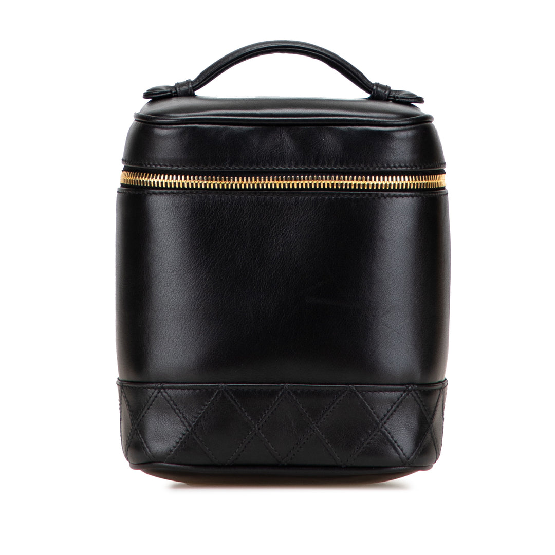 CC Lambskin Vanity Case Black - Gaby Paris