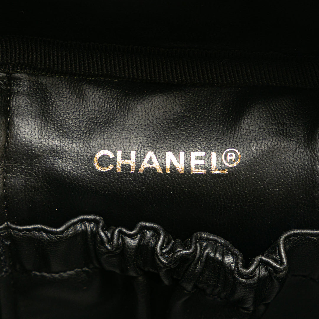 CC Lambskin Vanity Case Black - Gaby Paris