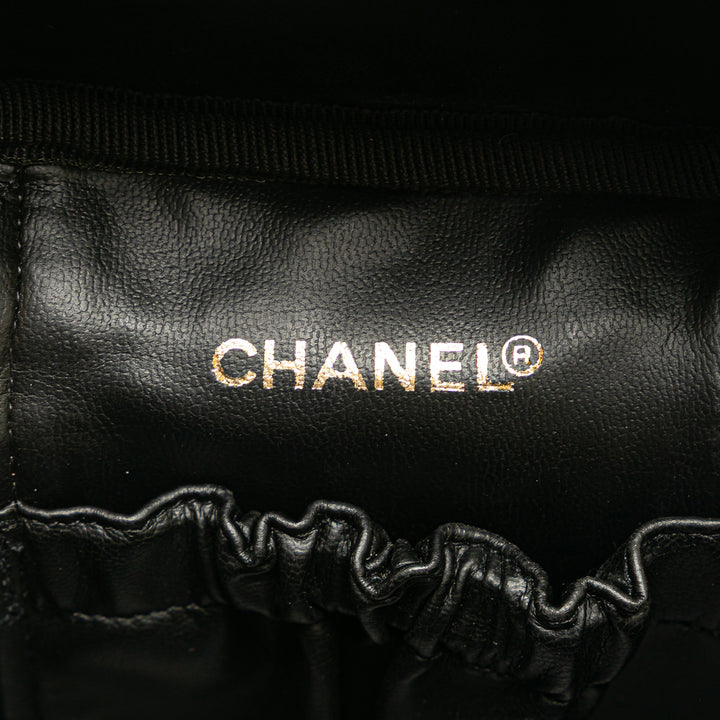CC Lambskin Vanity Case Black - Gaby Paris