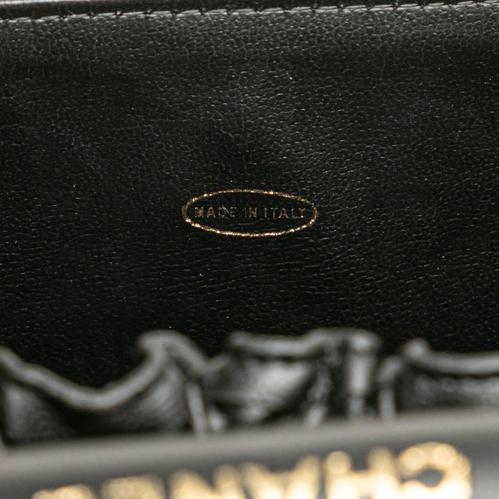 CC Lambskin Vanity Case Black - Gaby Paris