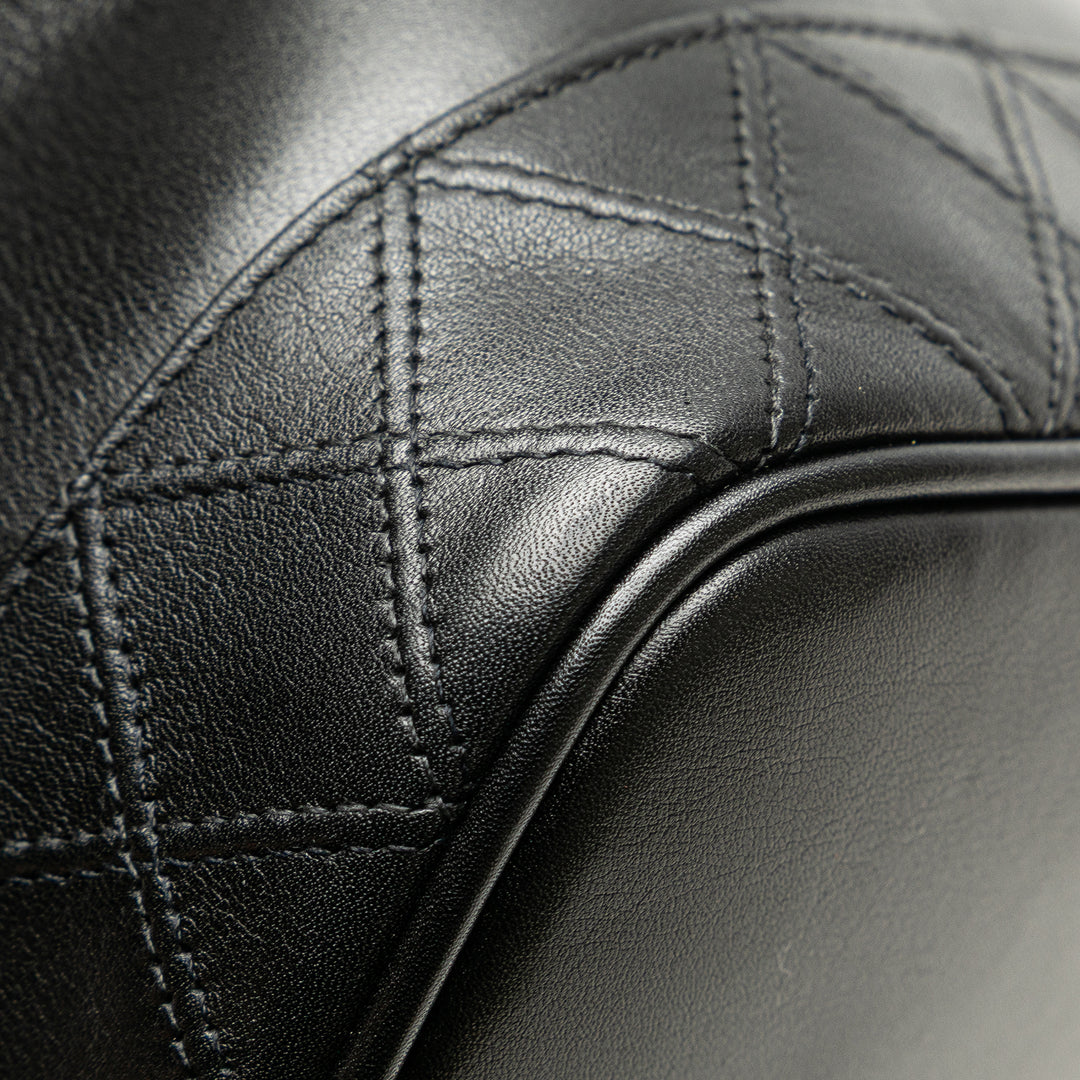 CC Lambskin Vanity Case Black - Gaby Paris