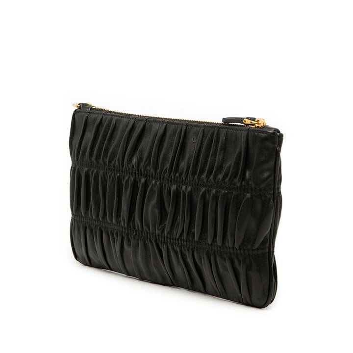 Prada Nappa Gaufre Wristlet Pochette