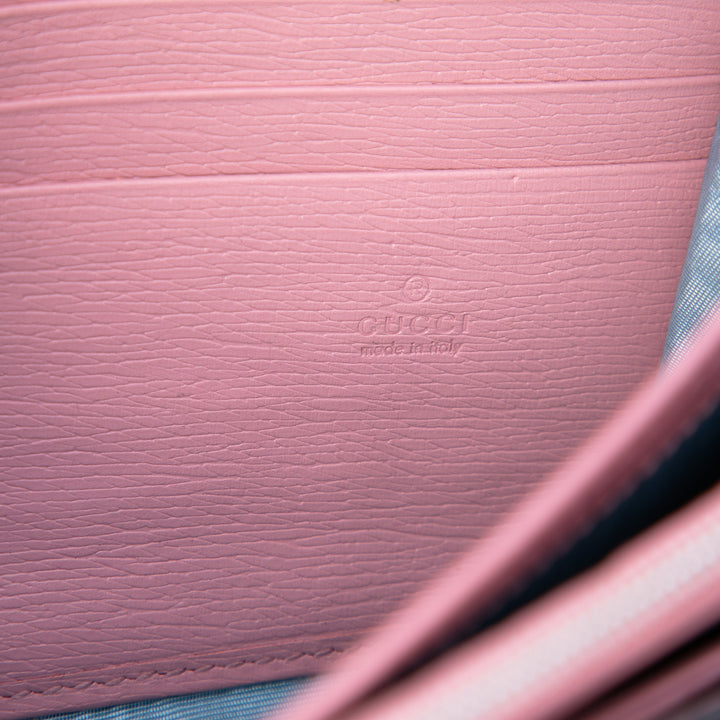 Valentines Day Dionysus Wallet on Chain Cuir de veau Rose