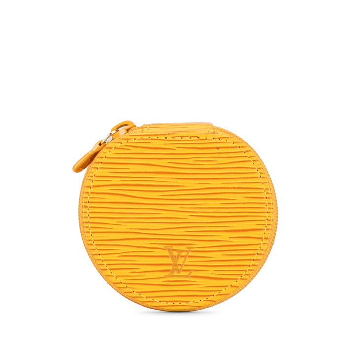 Epi Ecrin Bijoux Travel Jewelry Case Yellow - Gaby Paris