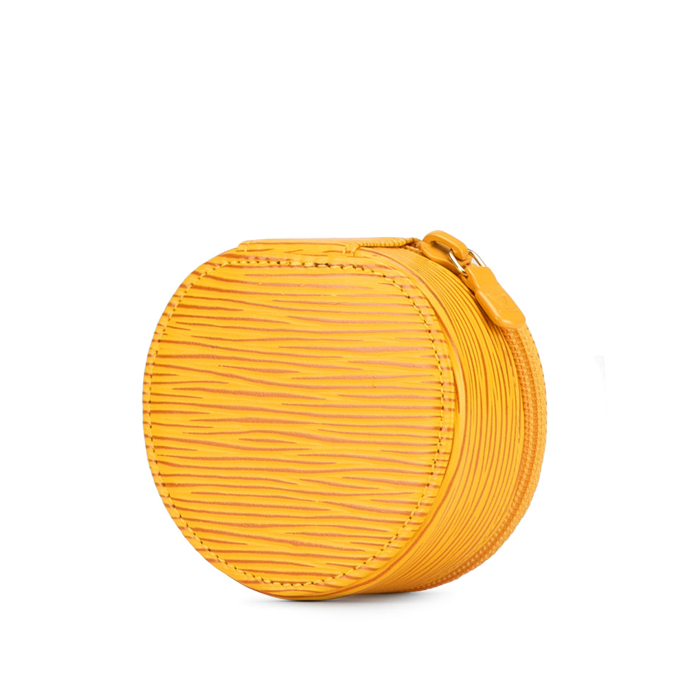 Epi Ecrin Bijoux Travel Jewelry Case Yellow - Gaby Paris