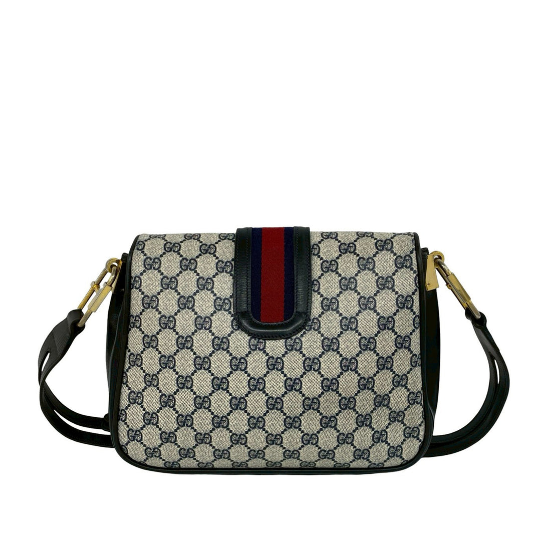 Gucci Sac bandoulière Web GG Supreme Gris – vue 2 – GABY PARIS