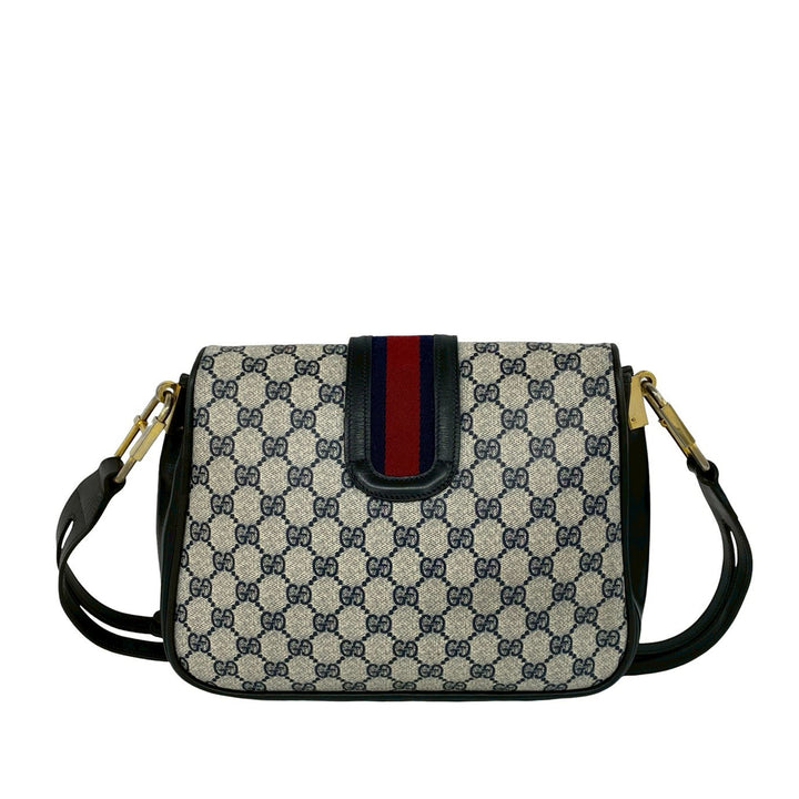 Gucci Sac bandoulière Web GG Supreme Gris – vue 2 – GABY PARIS