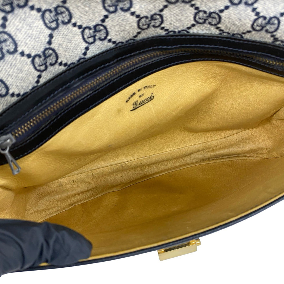 Gucci Sac bandoulière Web GG Supreme Gris – vue 4 – GABY PARIS