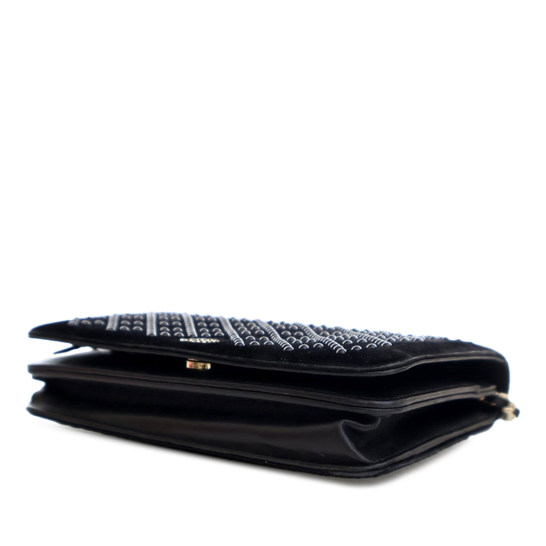 Chanel CC Velours clouté Wallet on Chain