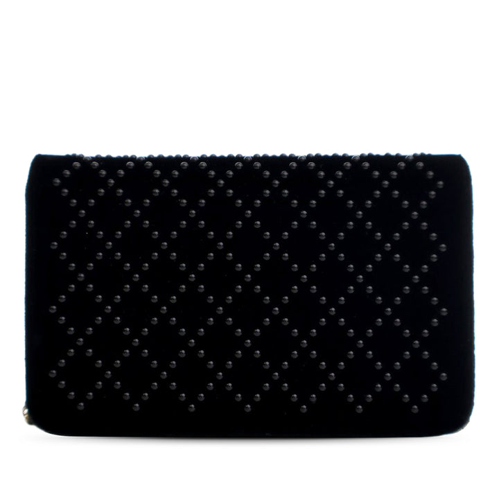 Chanel CC Velours clouté Wallet on Chain