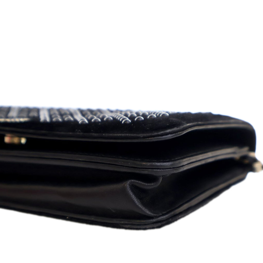 Chanel CC Velours clouté Wallet on Chain