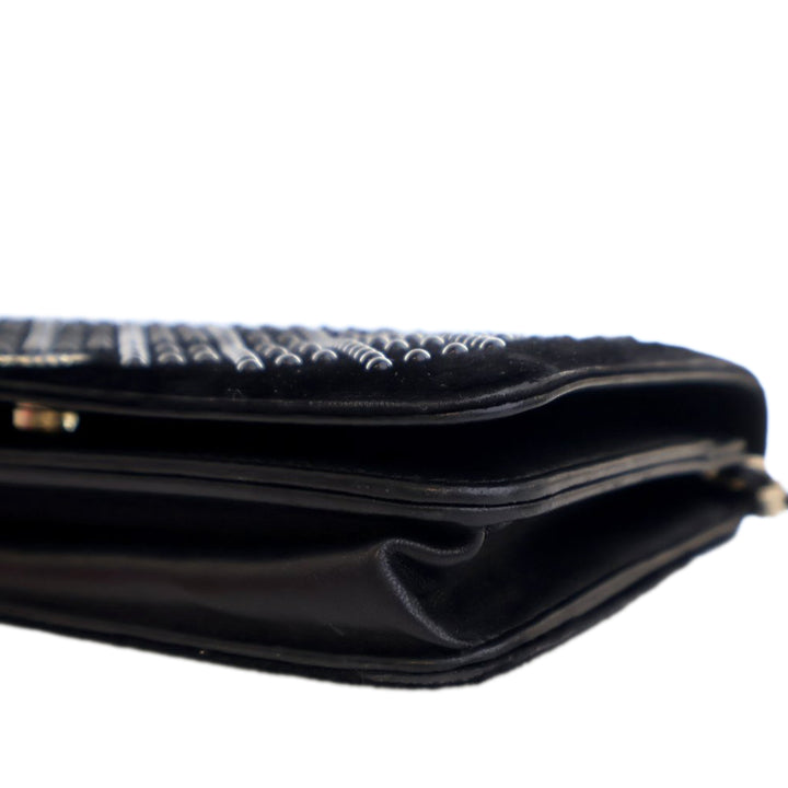 Chanel CC Velours clouté Wallet on Chain