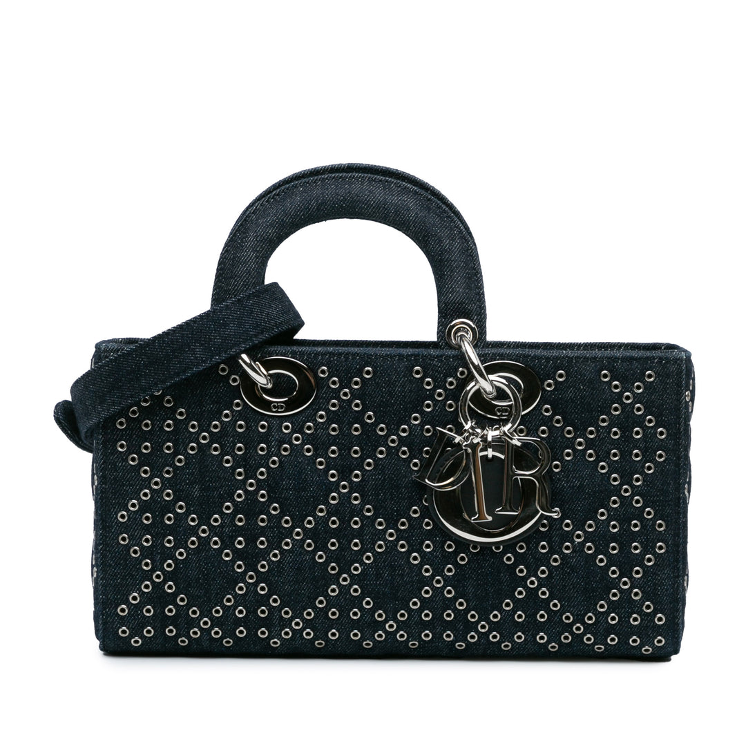 Dior Medium Jean Cannage Œillets Lady D Joy