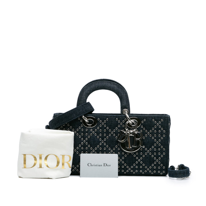 Dior Medium Jean Cannage Œillets Lady D Joy