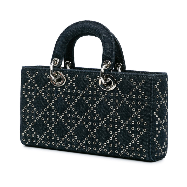 Dior Medium Jean Cannage Œillets Lady D Joy
