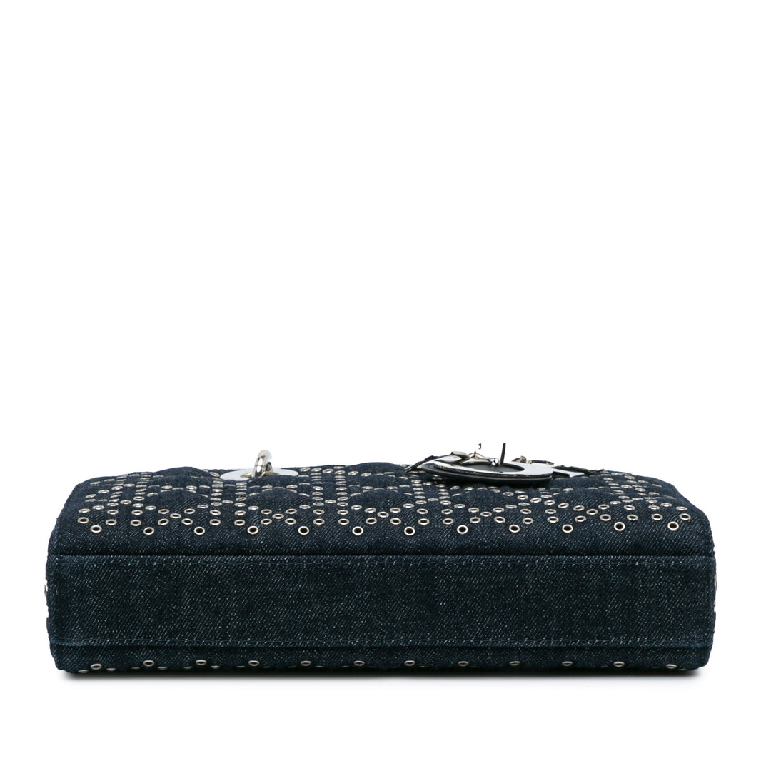 Dior Medium Jean Cannage Œillets Lady D Joy