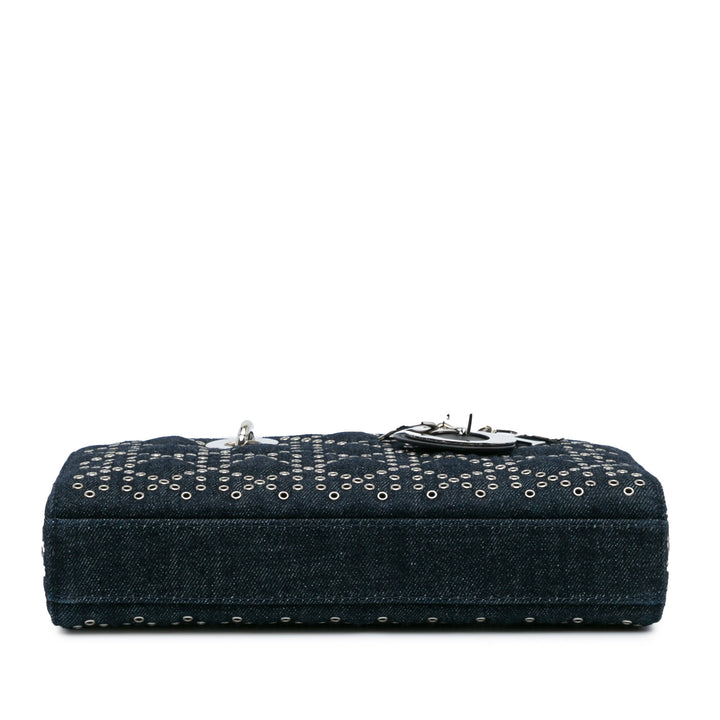 Dior Medium Jean Cannage Œillets Lady D Joy