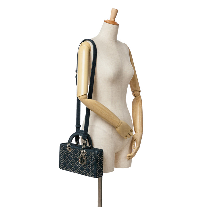Dior Medium Jean Cannage Œillets Lady D Joy