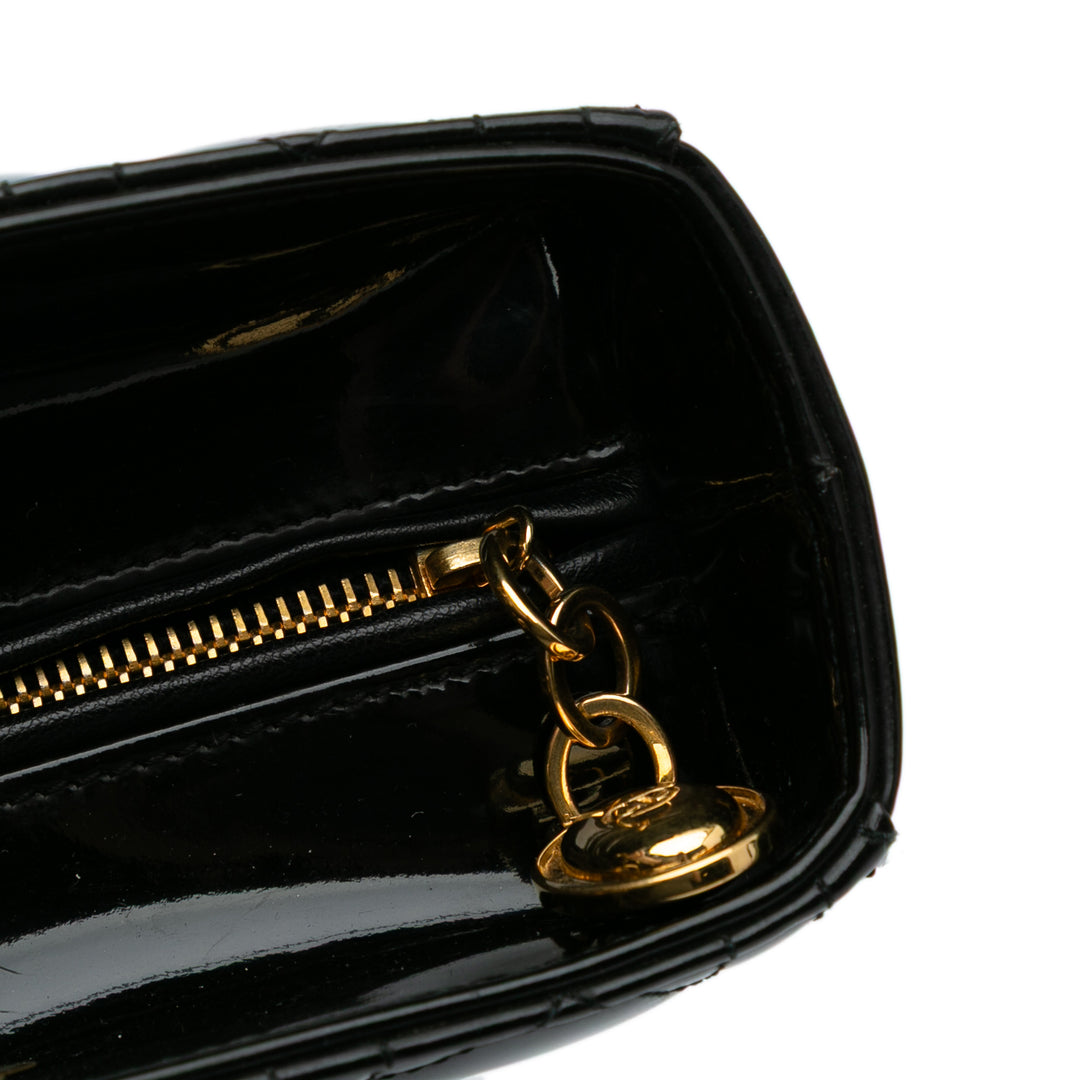 Large Patent Cannage Lady Dior Black - Gaby Paris