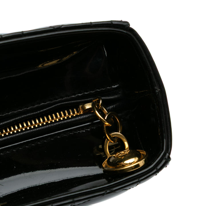 Large Patent Cannage Lady Dior Black - Gaby Paris