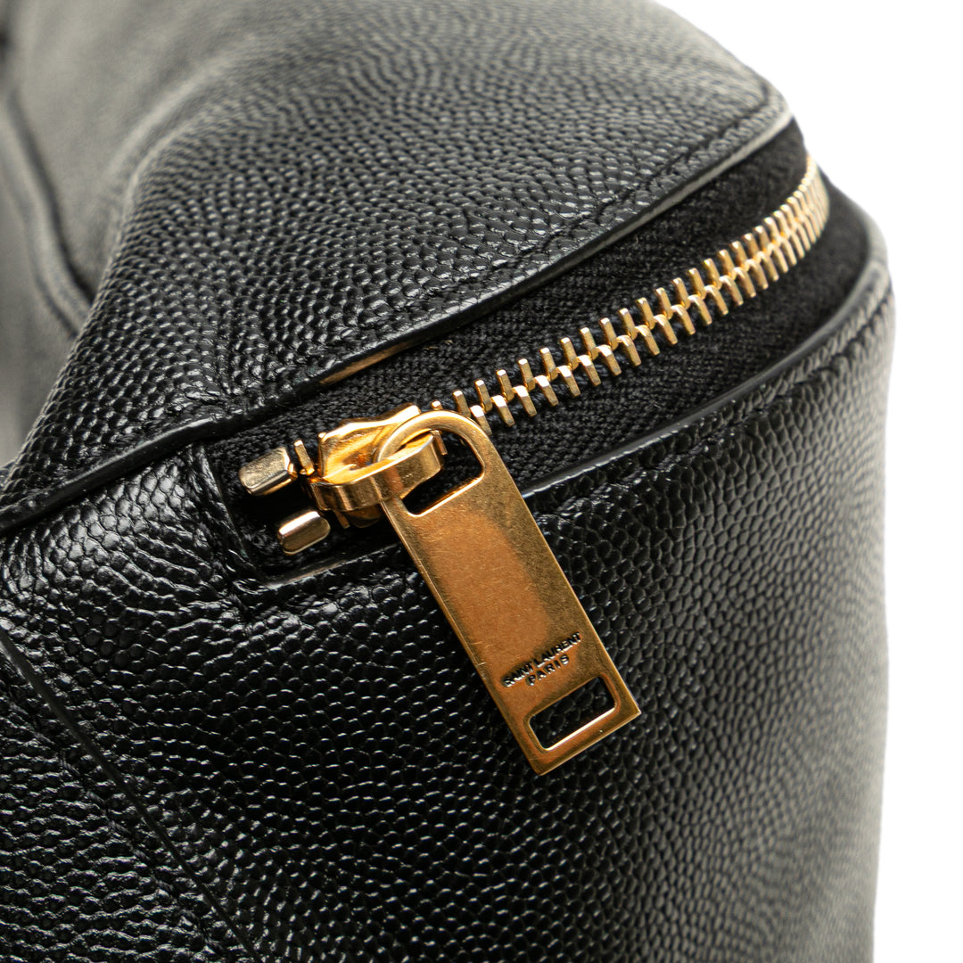 Grain de Poudre Monogram Belt Bag Black - Gaby Paris