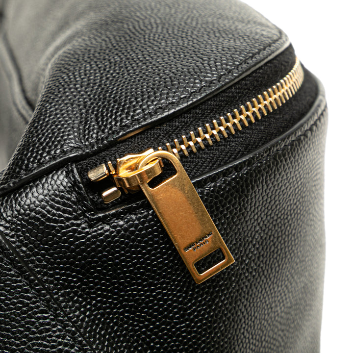 Grain de Poudre Monogram Belt Bag Black - Gaby Paris