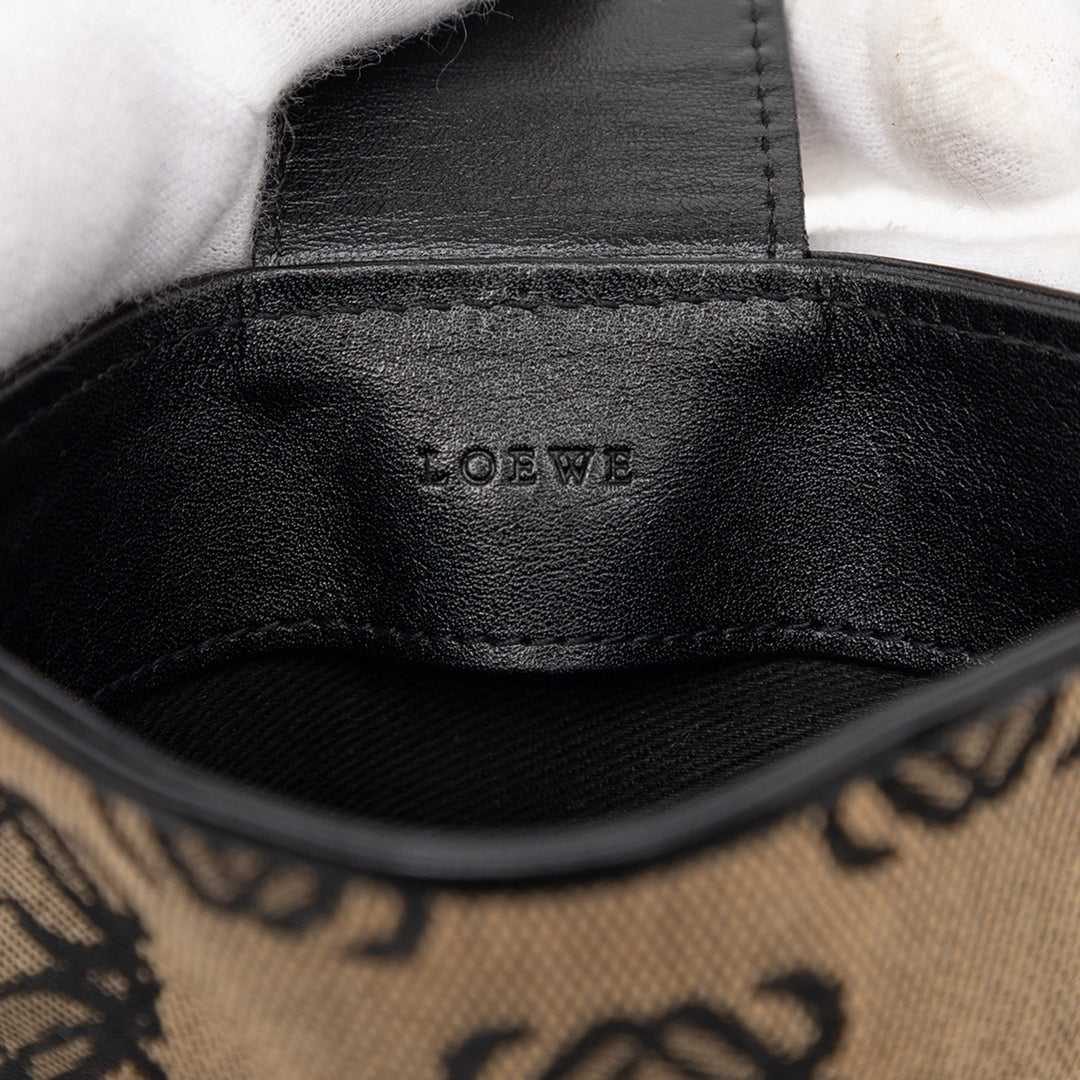 LOEWE Anagram Toile Phone Pochette Sac porté croisé