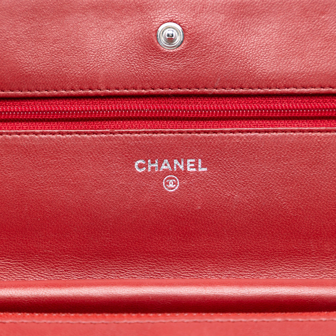 Chanel CC Matelassé Cuir d’agneau Wallet on Chain