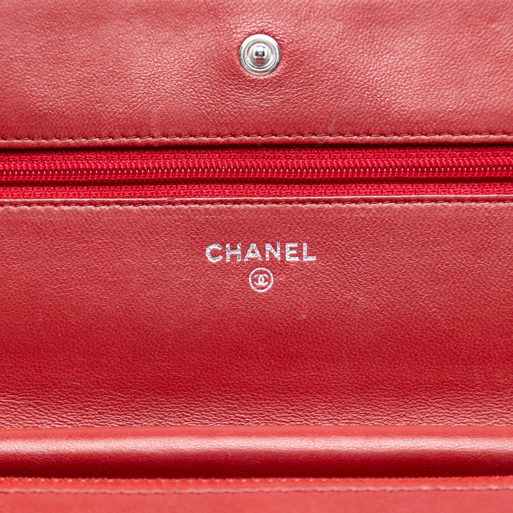 Chanel CC Matelassé Cuir d’agneau Wallet on Chain