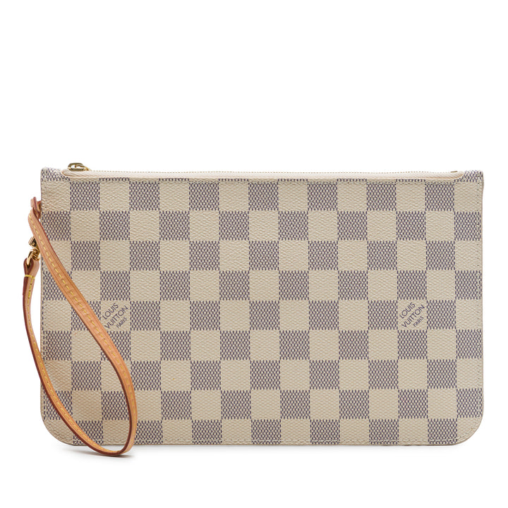 Louis Vuitton Neverfull Pochette MM Toile Damier Azur