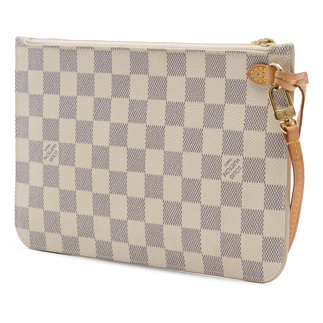 Louis Vuitton Neverfull Pochette MM Toile Damier Azur