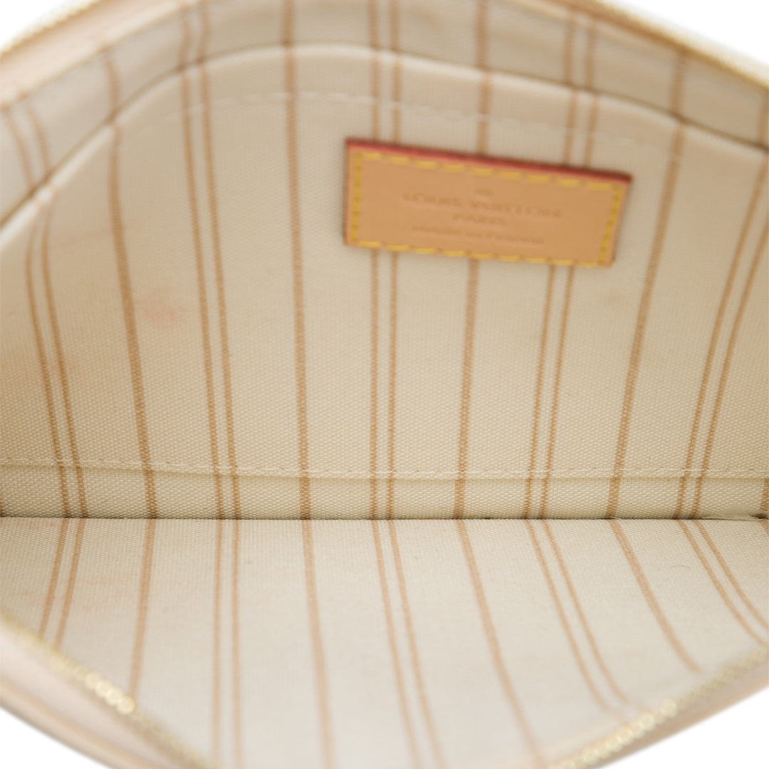 Louis Vuitton Neverfull Pochette MM Toile Damier Azur