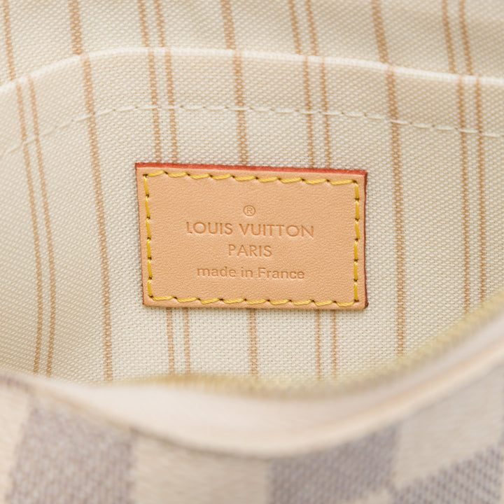Louis Vuitton Neverfull Pochette MM Toile Damier Azur