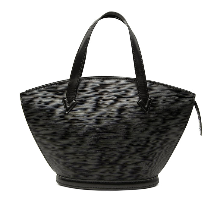 Saint Jacques Short PM Epi Leder schwarz
