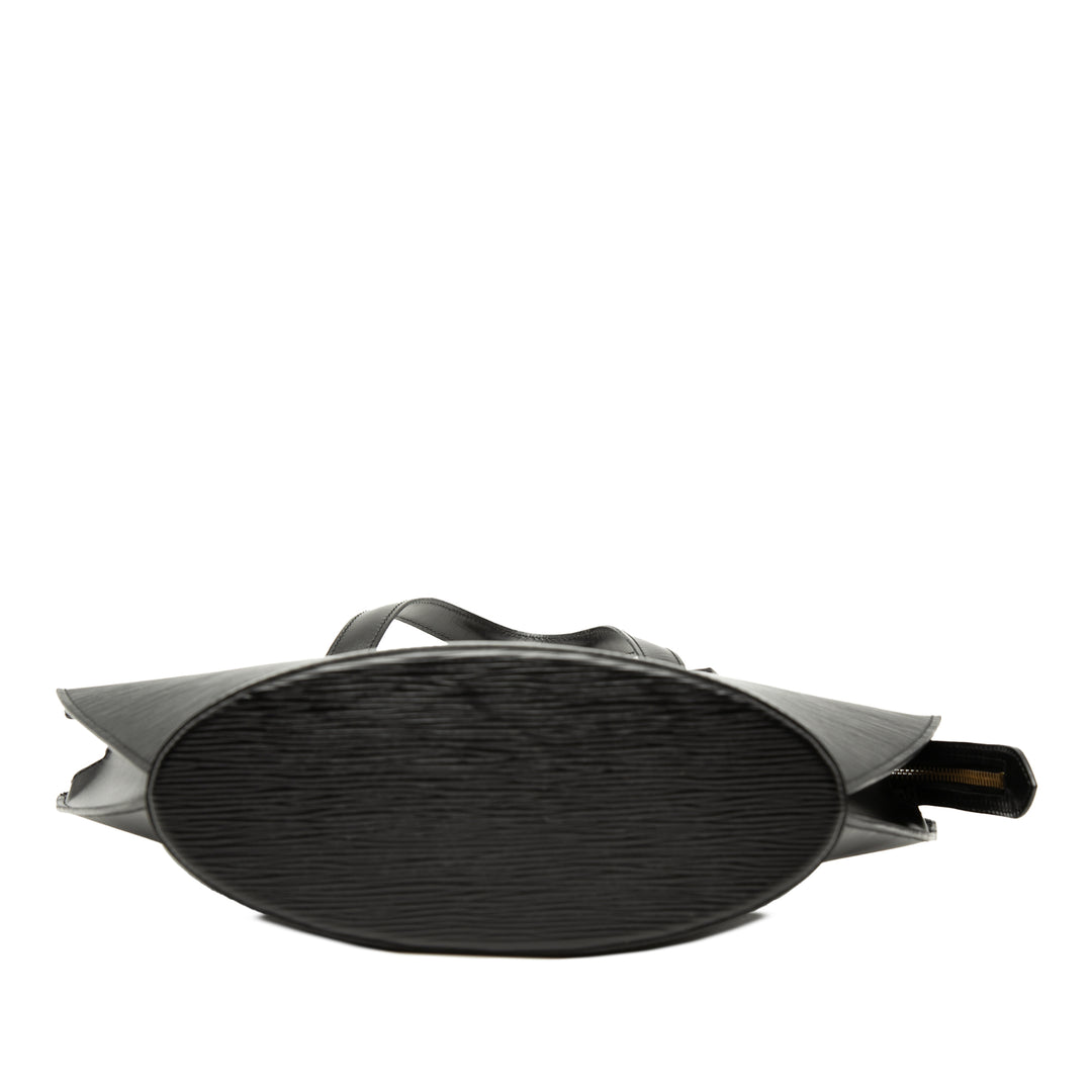 Saint Jacques Short PM Epi Leder schwarz