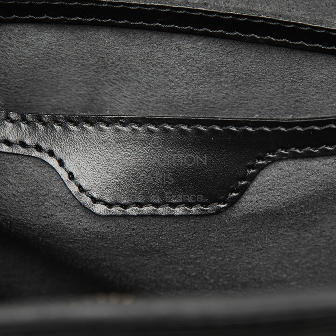 Saint Jacques Short PM Epi Leder schwarz