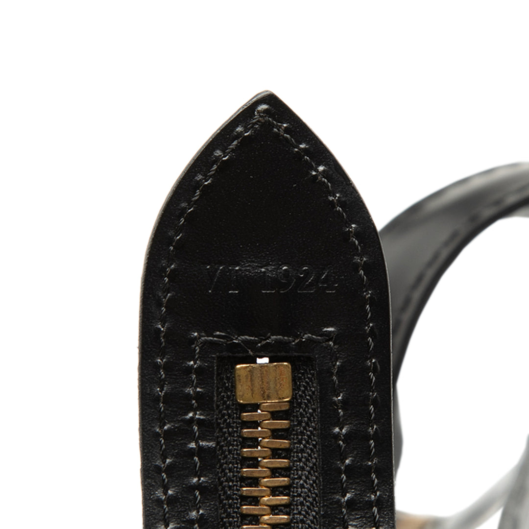 Saint Jacques Short PM Epi Leder schwarz