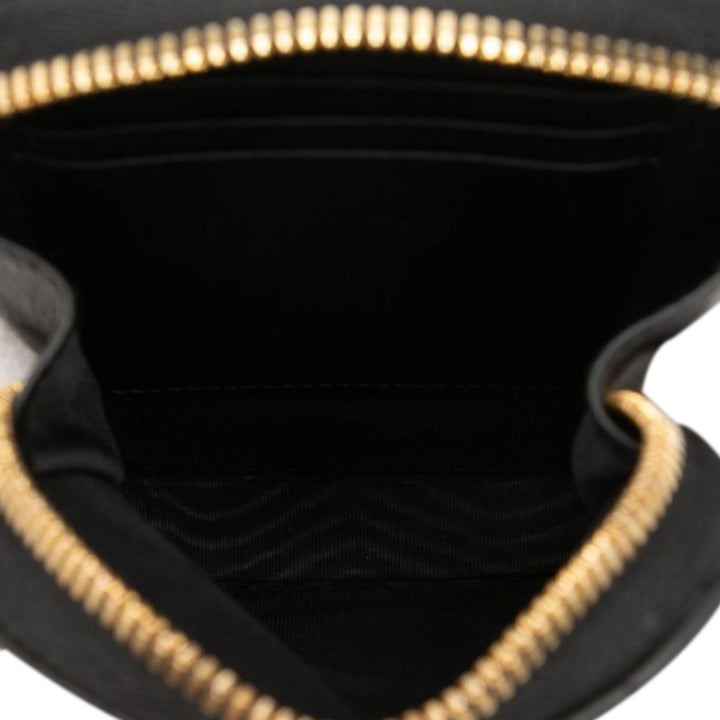 Cannage Lady Dior Call In Étui téléphone Cuir d'agneau Noir