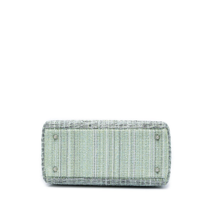 Dior Sac à main Lady Dior Tweed Moyen Vert – vue 3 – GABY PARIS
