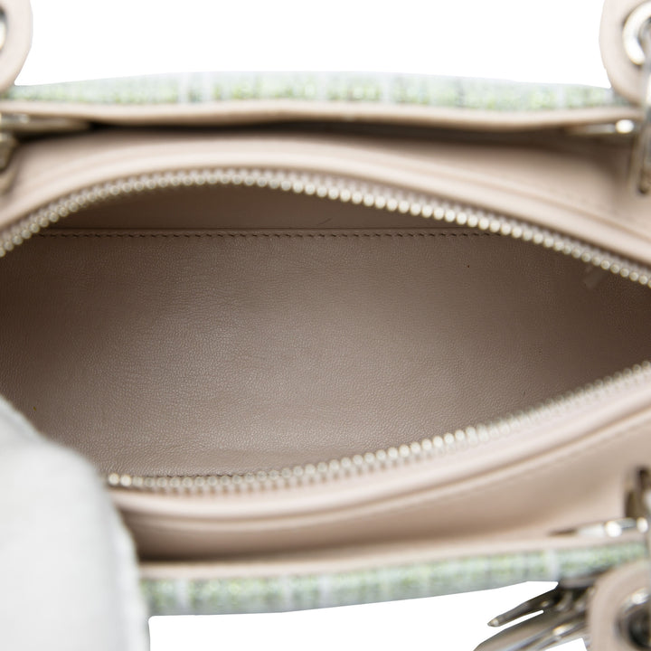 Dior Sac à main Lady Dior Tweed Moyen Vert – vue 4 – GABY PARIS